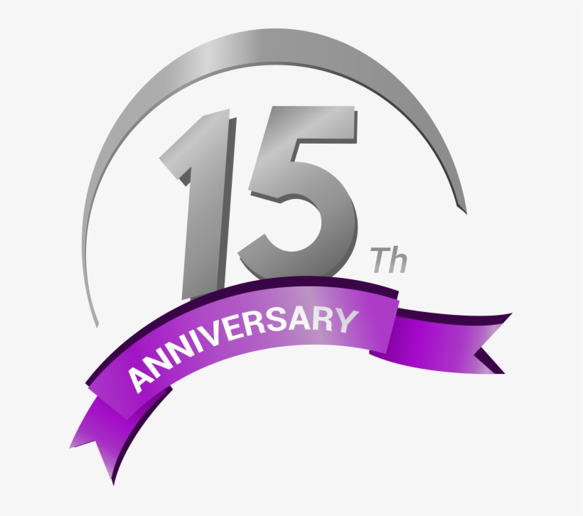 1 - 15th Anniversary Logo Png, transparent png #4246701