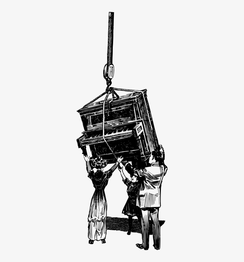 Piano Delivery - Piano Delivery Womens Tshirt, transparent png #4247090