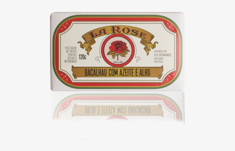 Bacalao Con Aceite De Oliva Y Ajo - Sardinhas La Rose, transparent png #4247246