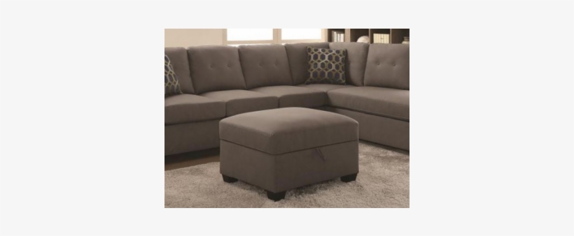 Kyle Slate Storage Ottoman - Beige Left Arm Facing Sofa Ebern Designs, transparent png #4247291