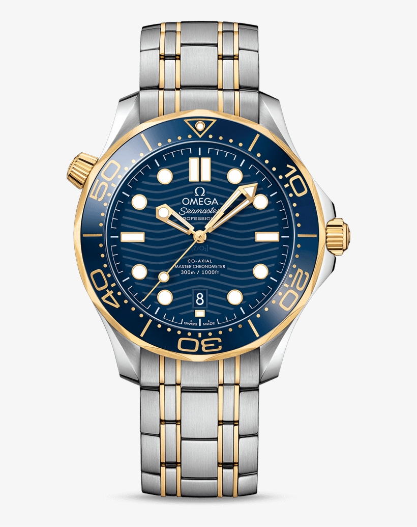Diver 300m Omega Co-axial Master Chronometer 42 Mm - Omega 210.30 42.20 01.001, transparent png #4247611