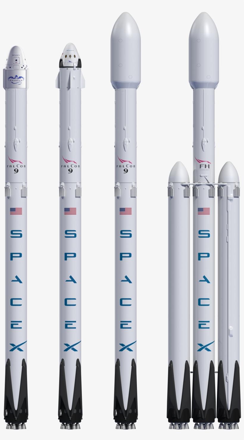 Falcon 9 V1 - Big Falcon Rocket Bfr, transparent png #4248098