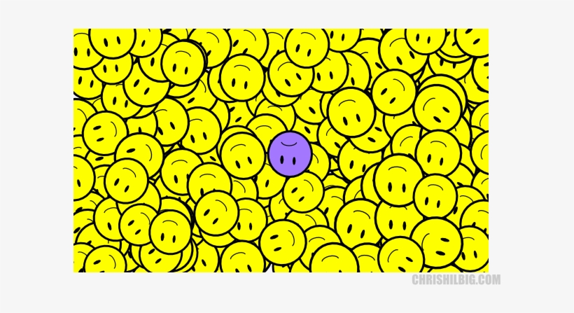 Purple Unhappy Face - Circle, transparent png #4248357
