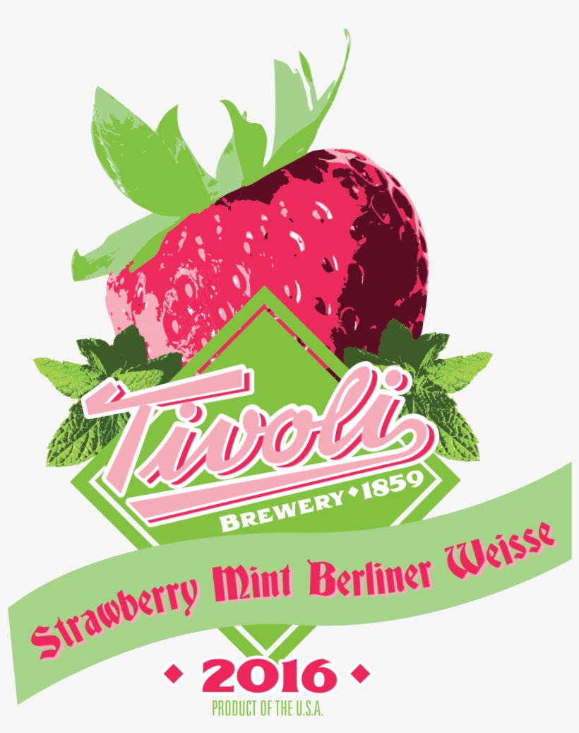 Strawberry Mint Berliner Weiss - Tivoli Brewing Co. Tap House, transparent png #4248861