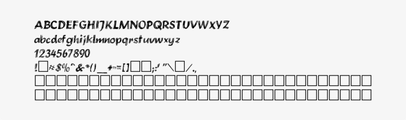 Font Preview Brushstroke Plain - Font, transparent png #4248910