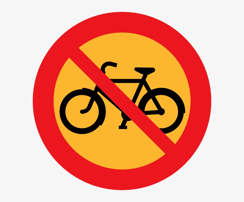 Bicycle Road Sign, transparent png #4249562