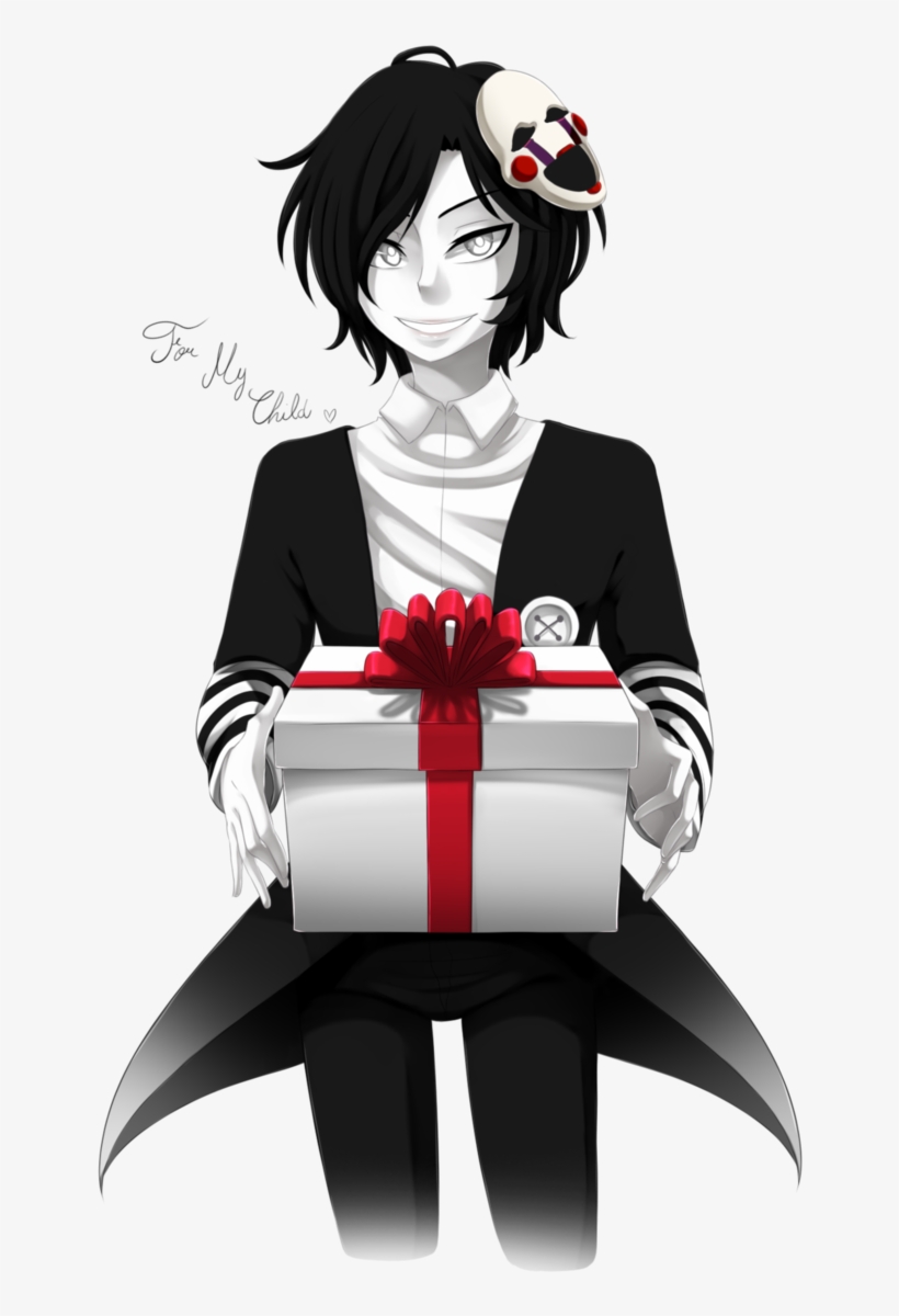 Puppet Gives Gifts By Yumechii-ni On Deviantart - Marionette Fnaf Human Male, transparent png #4249805