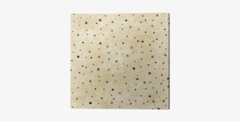 Seamless Vintage Dots Pattern On Paper Texture - Polka Dot, transparent png #4249844
