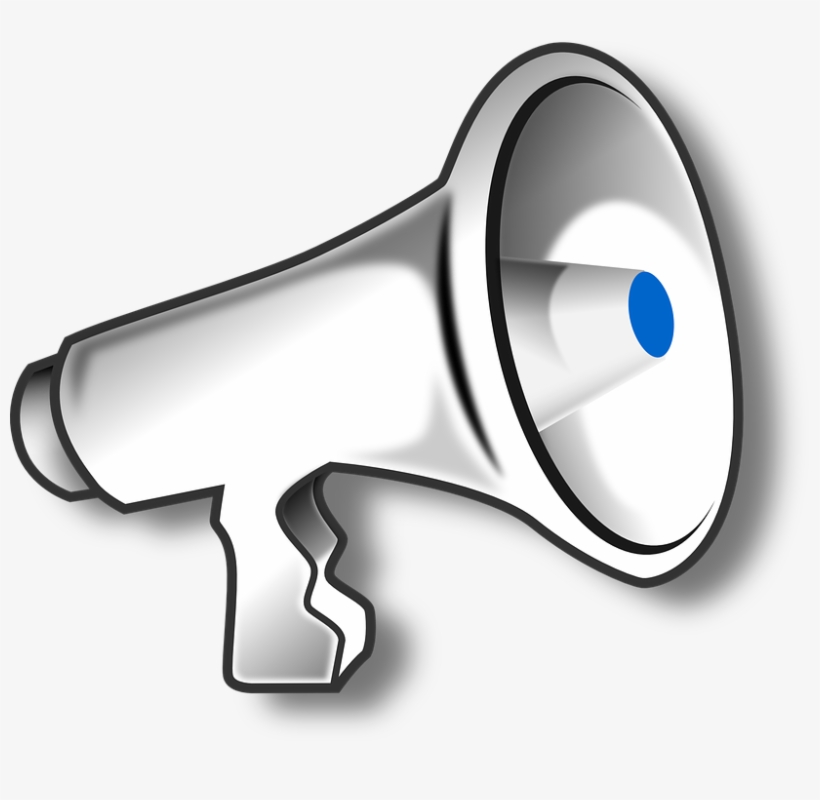 Speakers Clipart Magaphone - Megaphone Clip Art, transparent png #4249997