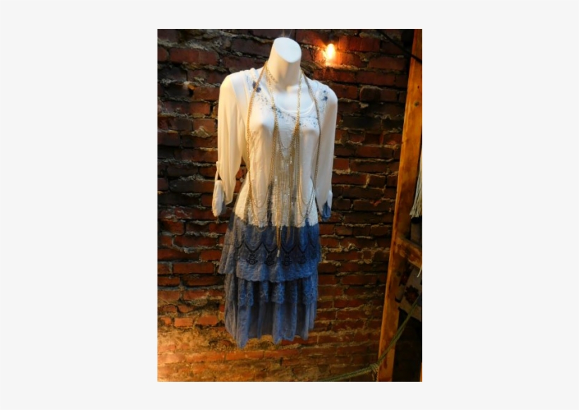Blue Splatter Italian 2 Piece - Mannequin, transparent png #4250001