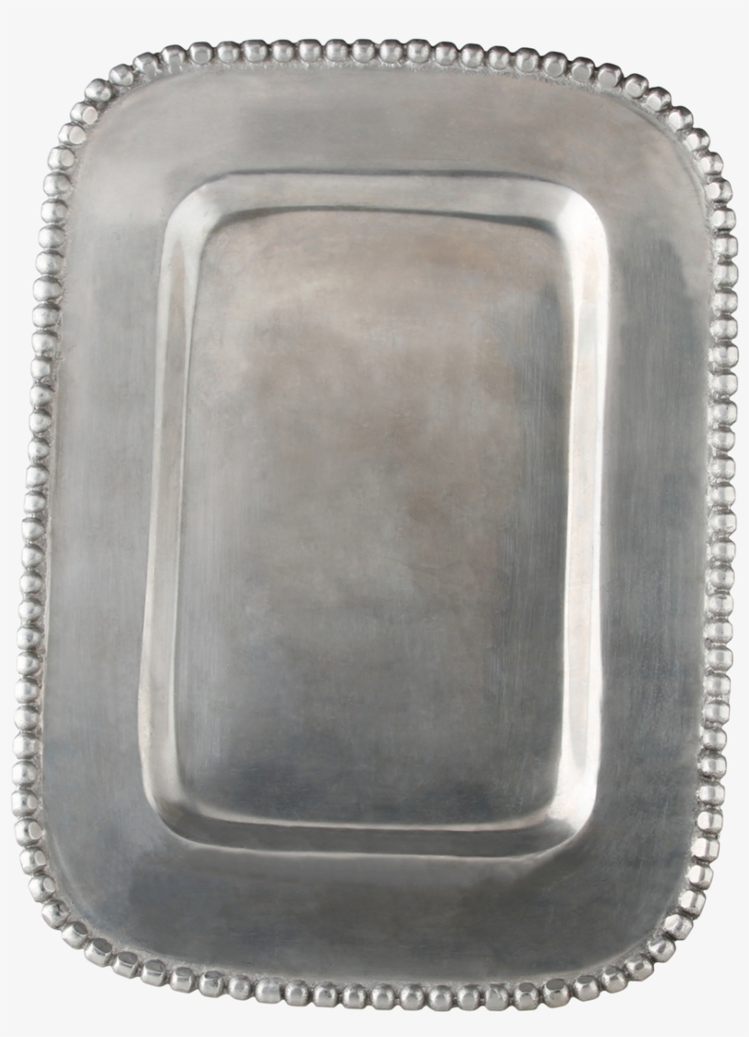 Beaded Rim Serving Tray - Serving Tray, transparent png #4250311