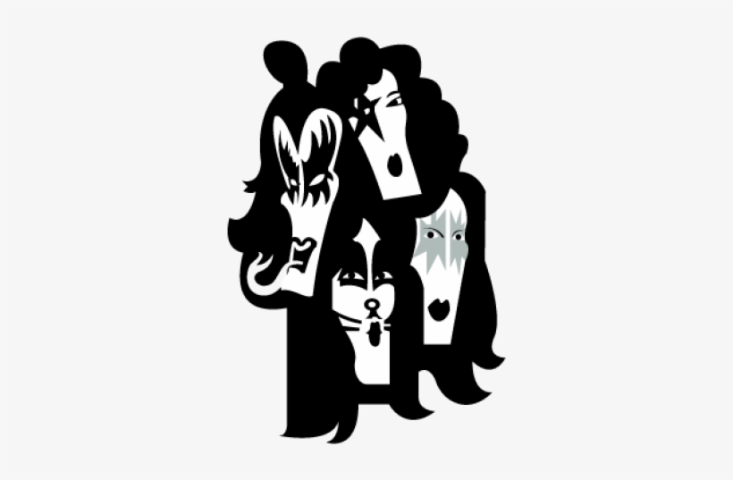 Kiss Logo - Rock Band Logo Vector, transparent png #4250367