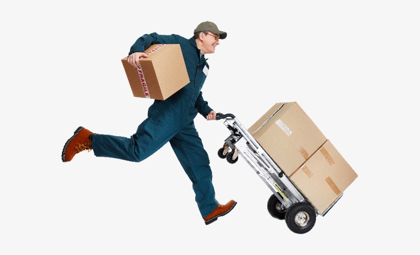 Can't Wait To Break Your Things Running Delivery Man - Delivery Man Running Png, transparent png #4250369