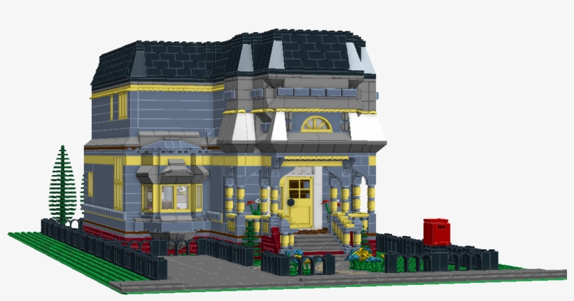 Modular Victorian House - Lego Two Story House, transparent png #4250395