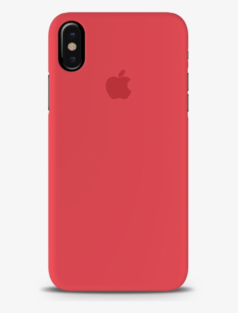 Red Back Cover Case For Iphone X - Color, transparent png #4250416