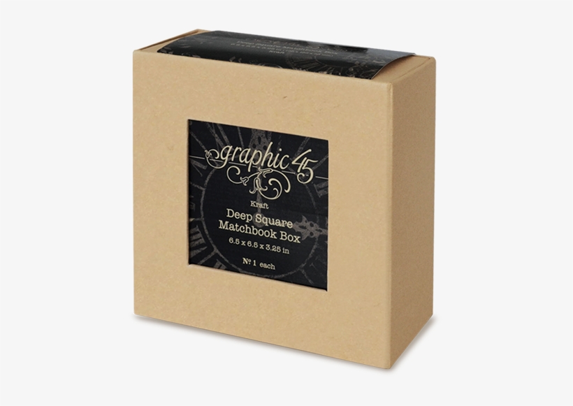 Deep Square Matchbook Box - Graphic 45 Staples Deep Matchbook Box-6"x6"x3" G4501519, transparent png #4250791
