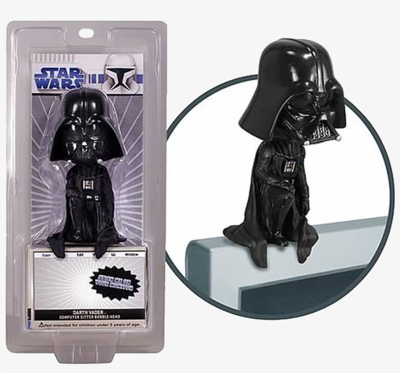 Darth Vader - Funko Star Wars Darth Vader Computer Sitter, transparent png #4251199