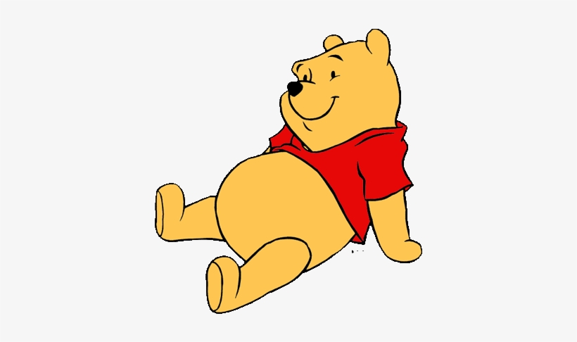 Png Image Information - Winnie The Pooh Lying Down, transparent png #4251230