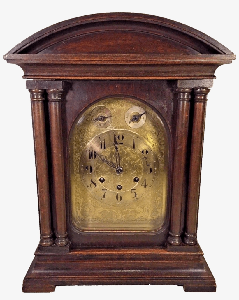 Antique Gustav Becker Clock - Antique Transparent, transparent png #4251231