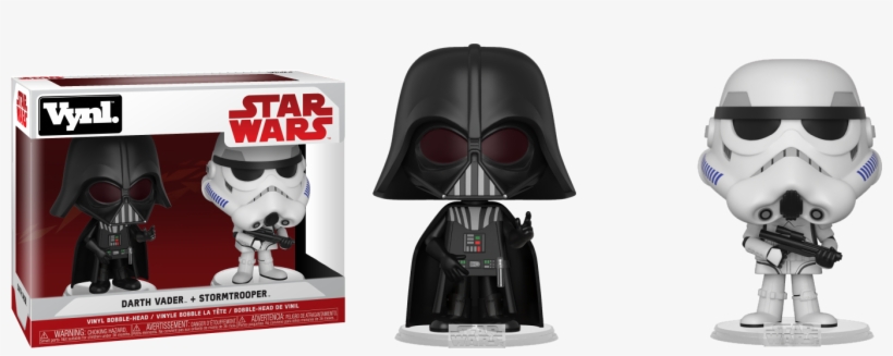 Figures Star Wars Darth Vader Stormtrooper - Vinyl Darth Vader Stormtrooper, transparent png #4251363