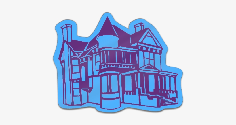 Victorian House Shaped Magnet, transparent png #4251894