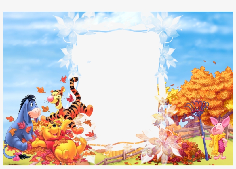 Winnie De Poh Printable Letters, Baby Disney, Disney - Framed Winnie The Pooh 3d Friends, transparent png #4251925