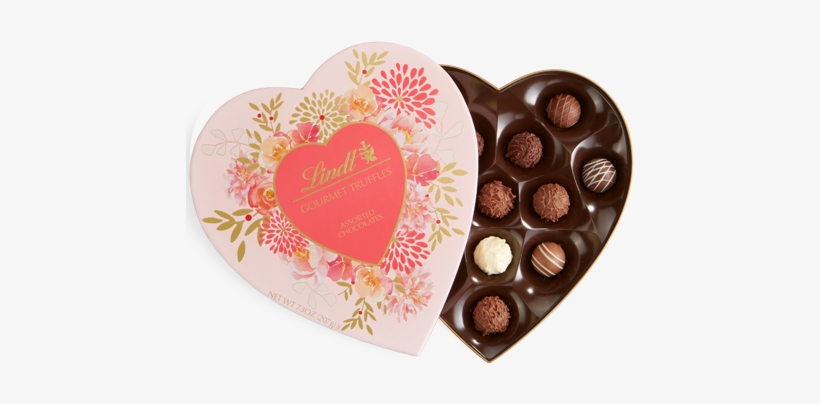Gourmet Truffles Heart - Lindt Chocolate For Valentine's Day, transparent png #4252110