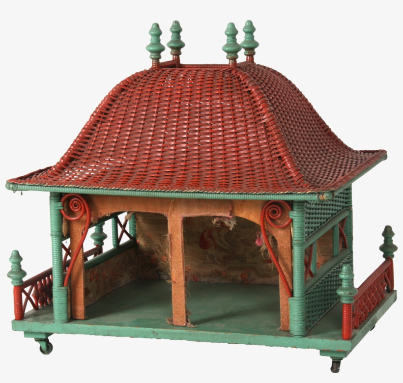 The Original Fabric On The Back Is In Good Faded Condition - Gazebo, transparent png #4252233