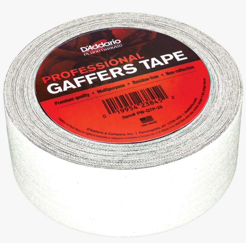 Cinta Adhesiva Para Cables - D'addario Gaffers Tape 2" X 25 Yd, Gaffer Cloth, Quantity, transparent png #4252894