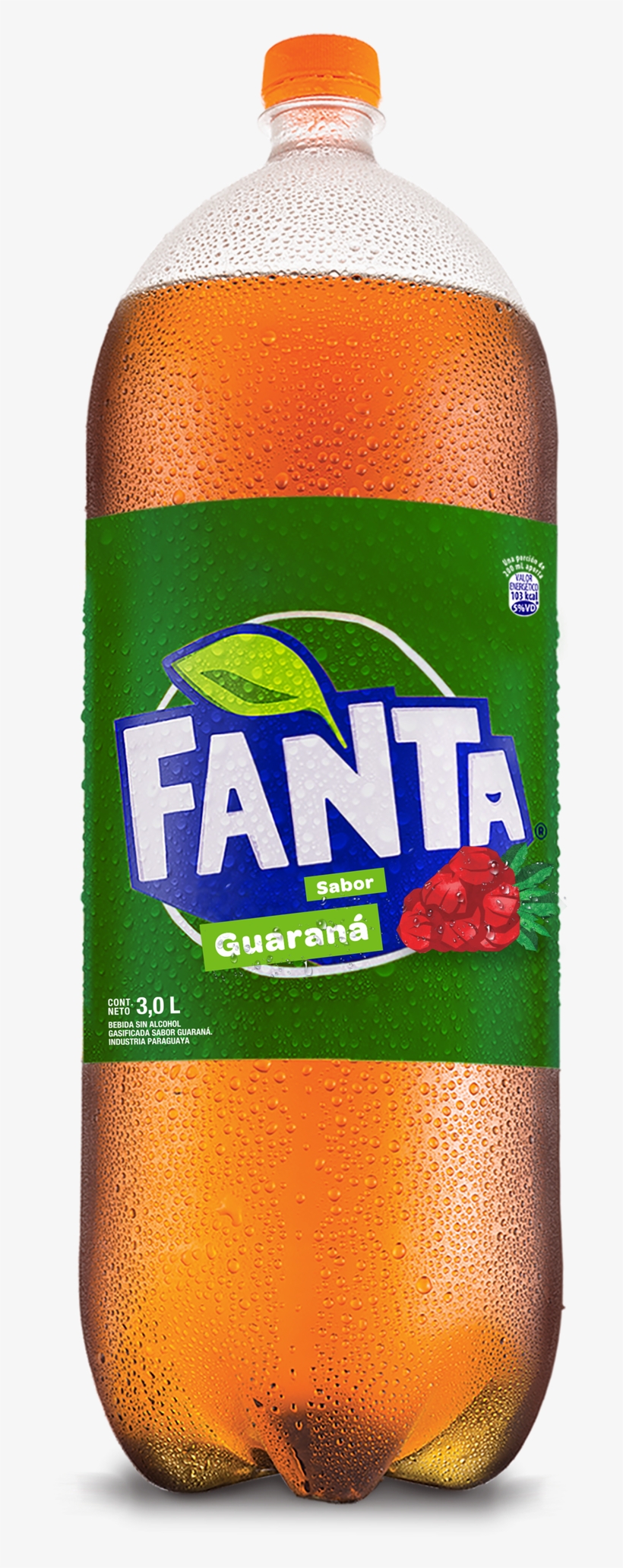 Gaseosa Guarana Logo - Fanta Guarana 3 Litros, transparent png #4253136