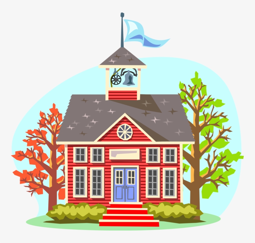 Vector Illustration Of 19th Century Victorian Era Traditional - Cartoon Elementary School, transparent png #4253393