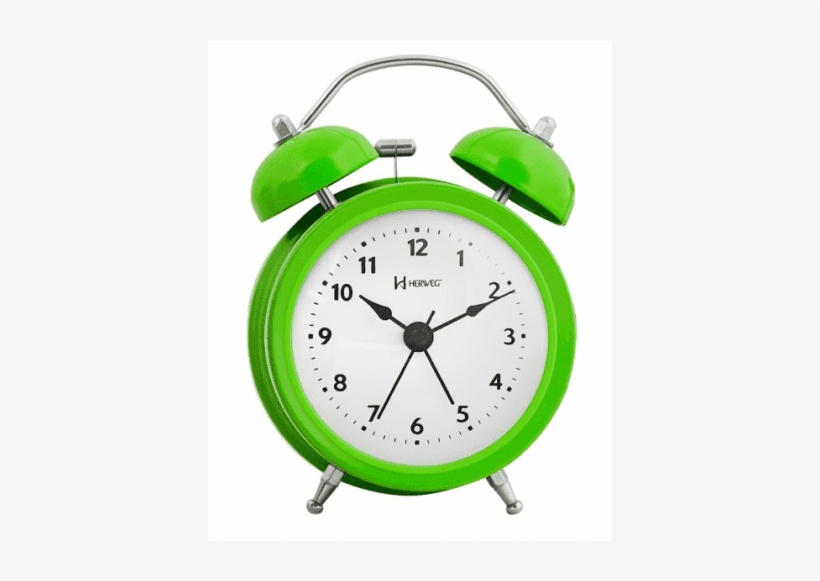 Despertador Relógio Herweg Verde Brilhoso - Despertador Quartz Herweg 2704 072;, transparent png #4253570