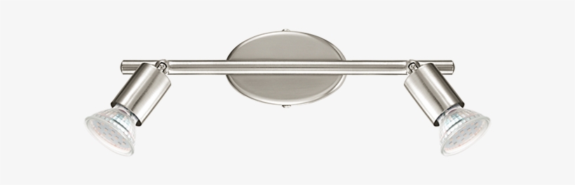 Lámpara Led 2 Focos Níquel Mate - Eglo Lighting 92596 Buzz-led Spotlights Satin Nickel, transparent png #4253694