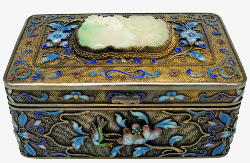 Silver Treasure Chest Jewelry Box The Best Photo - Antique Jewelry Box, transparent png #4253812