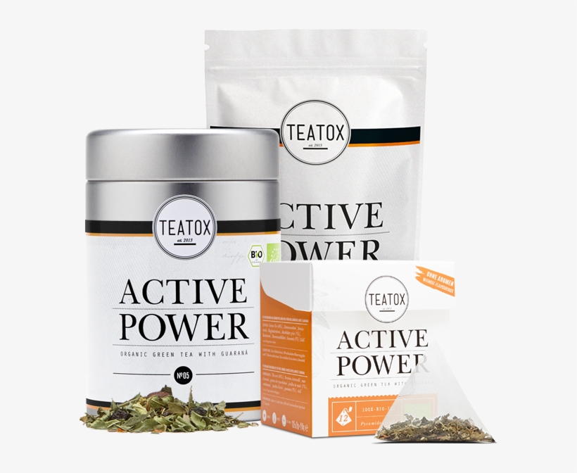 Active Power Organic Green Tea With Guaraná - Teatox Active Power Organic Green Tea With Guaraná, transparent png #4254314