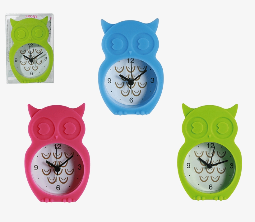 Funny Pets Green Owl Alarm Clock, transparent png #4254384