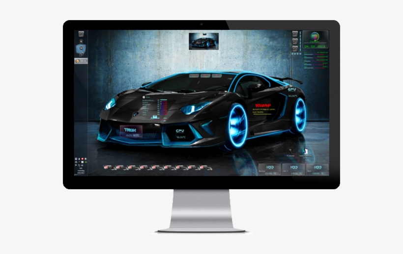 Tron Lamborghini Aventador Windows Theme - De Lamborghini Para Papel De Parede, transparent png #4254473