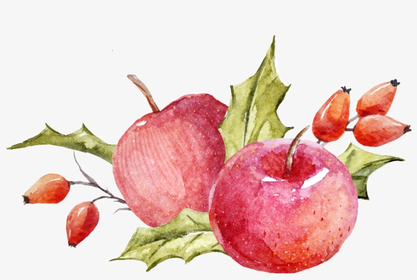 Hand-painted Red Pass Big Apple Png Transparent - Portable Network Graphics, transparent png #4254913
