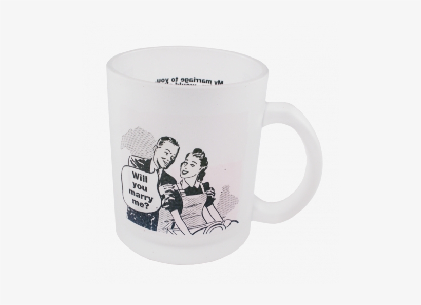 Frosted 11oz Glass Mug - Mug, transparent png #4255889