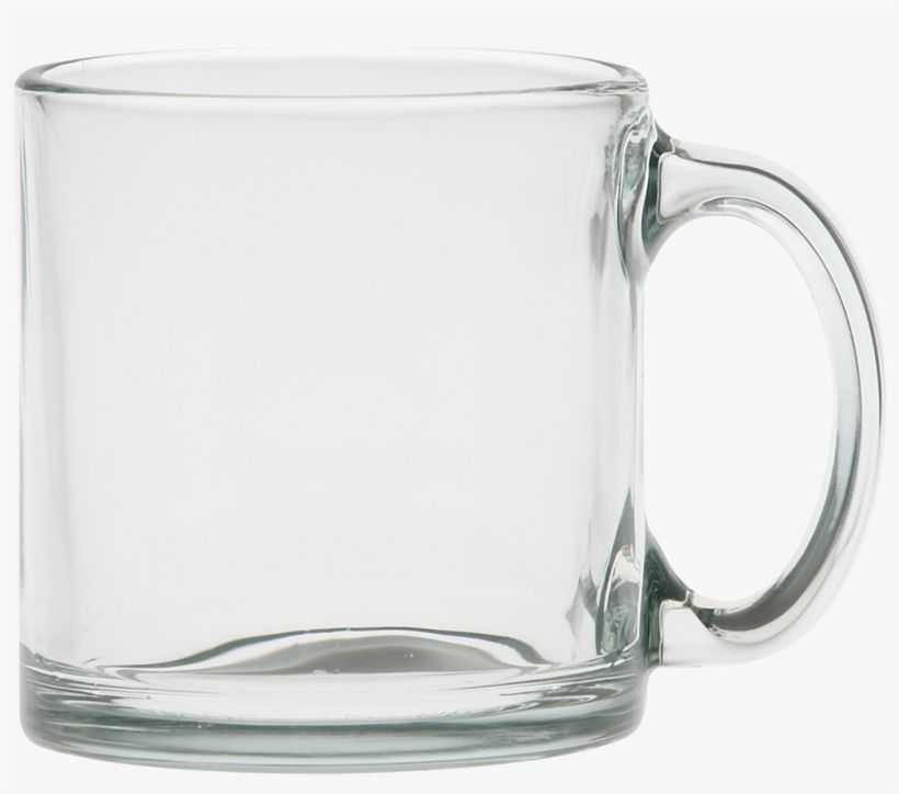 View Blank Image - 13 Oz. Clear Glass Coffee Mug - Deep Etched, transparent png #4256148