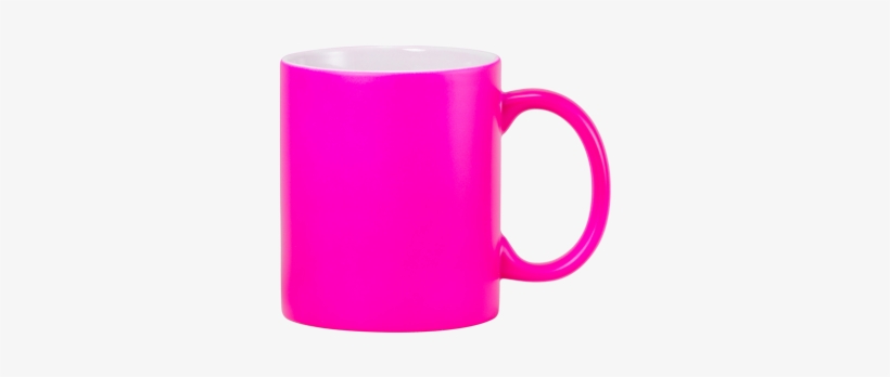 Up Mug Fluor Pink Web Blank - Neon Pink Mug, transparent png #4256340