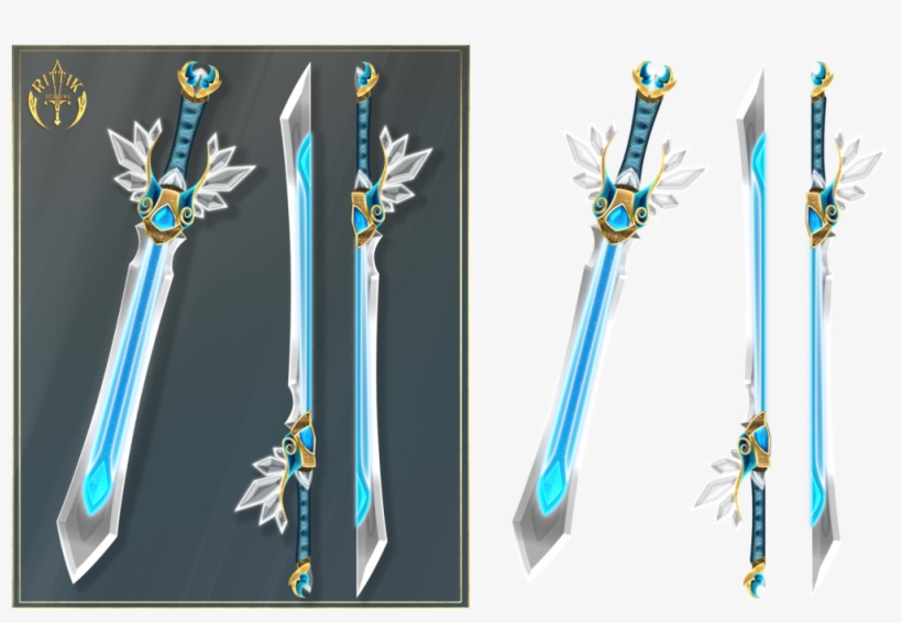 The Broadsword Of Light - Broadsword Crystal Wing Rittik Design Sword, transparent png #4256485