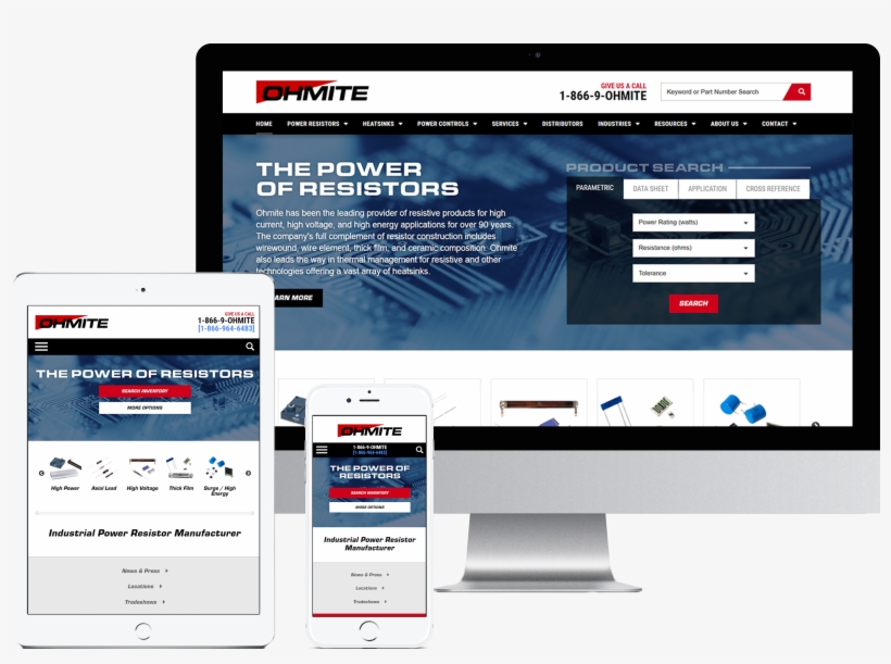 Ohmite Manufacturing - Website, transparent png #4257015