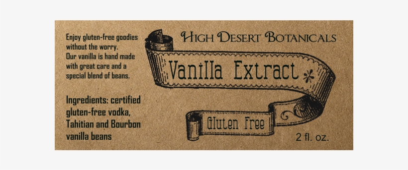 Gluten Free Vanilla Extract - Poster, transparent png #4257627