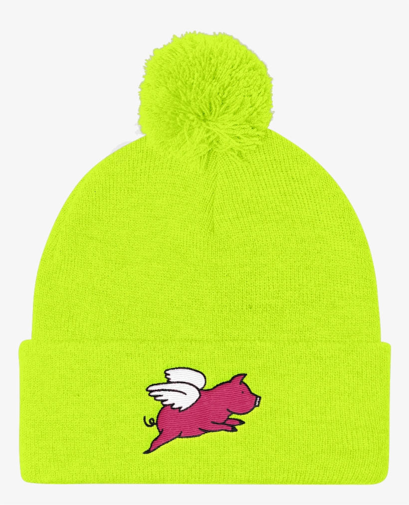 Flying Pig Beanie Swish Embassy - Knit Cap, transparent png #4257889
