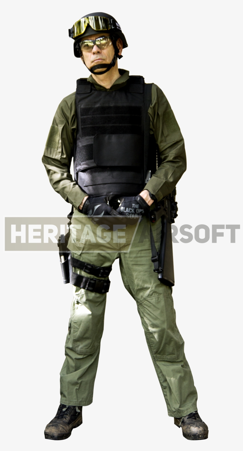For Your Gear Take A Bullet Proof Airsoft Vest In Black - Flight Suit Airsoft Loadout, transparent png #4258197