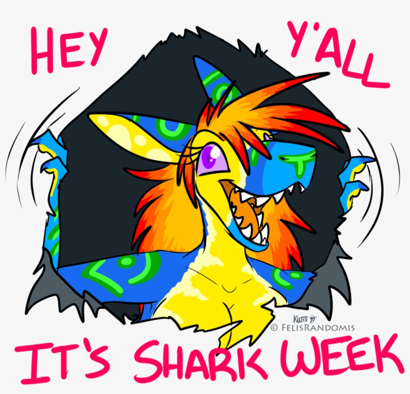 Shark Week 2k18[closed] - Cartoon, transparent png #4258198