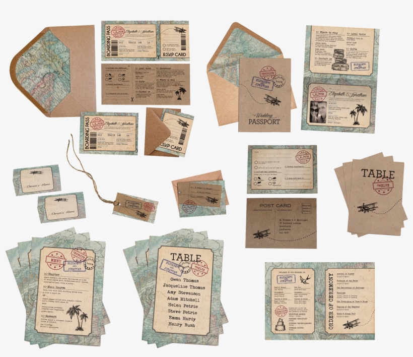 Vintage Travel Stamp Png Download - Wedding, transparent png #4258661