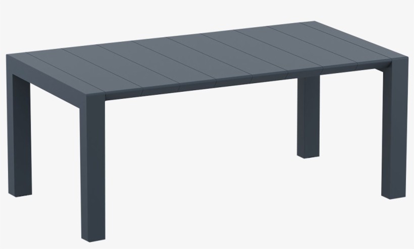 Dark Grey Outdoor Rectangle Dining Table With Expandable - Connubia Calligaris Esstisch Gate, transparent png #4258775
