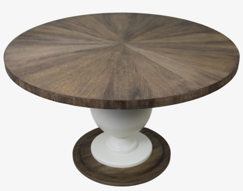 Dining Table Sun - Eettafel Sun - 130x130 Cm - Naturel/wit, transparent png #4259286